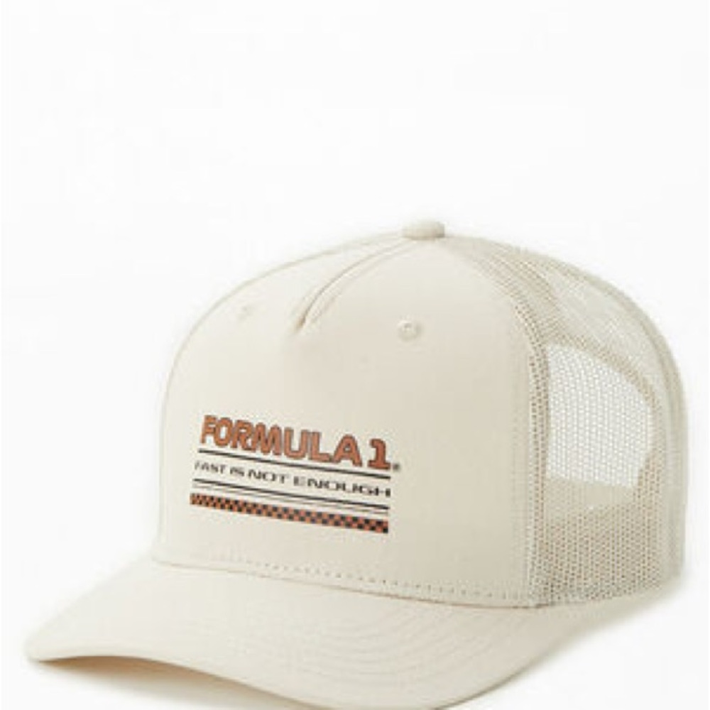 Formula 1 Beige Mesh Cap
